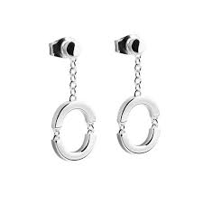 Linked Circle: earrings i gruppen Örhängen / Silverörhängen hos SCANDINAVIAN JEWELRY DESIGN (s121)