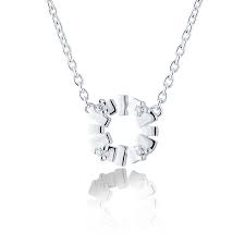 Bricks explosion mini Halsband  Silver i gruppen Halsband / Silverhalsband hos SCANDINAVIAN JEWELRY DESIGN (s141)