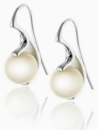 Sweetness pearl Örhänge Silver i gruppen Örhängen / Silverörhängen hos SCANDINAVIAN JEWELRY DESIGN (s204)