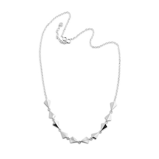 Kite: tenfold necklace i gruppen Halsband / Silverhalsband hos SCANDINAVIAN JEWELRY DESIGN (s211)