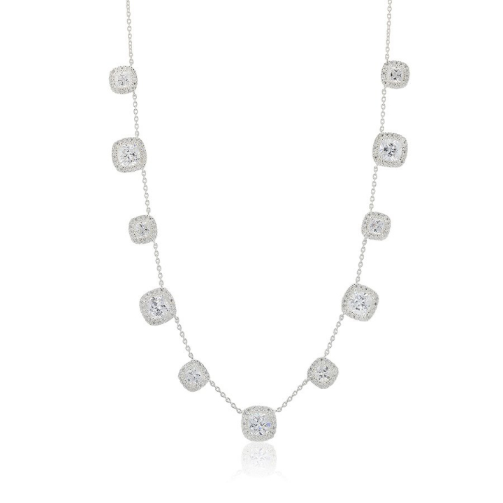 Glamorous -multi Halsband Silver i gruppen Halsband / Silverhalsband hos SCANDINAVIAN JEWELRY DESIGN (s341)