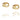 Love Bead - Gold Örhänge Guld