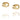 Love Bead - Gold Örhänge Guld