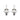 Swift pendant ear gold mix grey