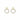 East round pendant ear Gold/clear-Onesize