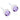 Medical Plastic  4 mm, Violet Örhänge