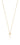 Double star pendant halsband Guld 42-47 cm