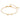 Double star brace armband guld