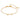 Double star brace armband guld