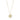 DAISY BROOCH/Halsband 33 MM WHITE ENAMEL Guld