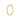 GJ SIGNATURE EARHOOPS LARGE Gold 0.15 (1st)