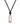 BENJAMIN Leather halsband Guld