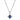 RIMINI Silver ROYAL BLUE Halsband