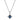 RIMINI Silver ROYAL BLUE Halsband