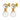 NETTE Guld CRYSTAL/WHITE PEARL