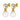 NETTE Guld CRYSTAL/WHITE PEARL