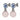 NAOMI Silver LIGHT BLUE/ROSE