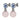 NAOMI Silver LIGHT BLUE/ROSE