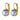 LOUISE Guld LIGHT SAPPHIRE