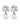 VERONICA SS CRYSTAL /WHITE PEARL Örhänge Silver