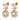 POPPY SG CRYSTAL / WHITE PEARL Örhänge Guld