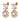 POPPY SG CRYSTAL / WHITE PEARL Örhänge Guld