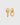 Bolded Hammered Links Earrings Gold