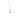 Leaf single halsband silver
