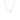 Loving Heart drop halsband silver