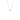 Le knot drop halsband silver