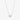 Le knot long halsband silver