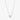Le knot long halsband silver
