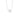 Morning Dew small halsband silver