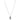Silverhalsband med hänge. 50+5cm