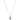 Silverhalsband med hänge. 50+5cm