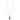 Silverhalsband med hänge. 70+5cm