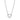 BIELLA PICCOLO halsband vita Zirkoner (silver) 45 cm