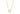 BIELLA PICCOLO halsband vita Zirkoner (guld) 45 cm
