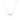 BELLUNO halsband vita Zirkoner (silver)