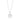 ZODIACO SAGITARIUS halsband vita Zirkoner (silver) 45 cm