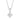 PRINCESS ROUND halsband vita Zirkoner (silver) 45 cm