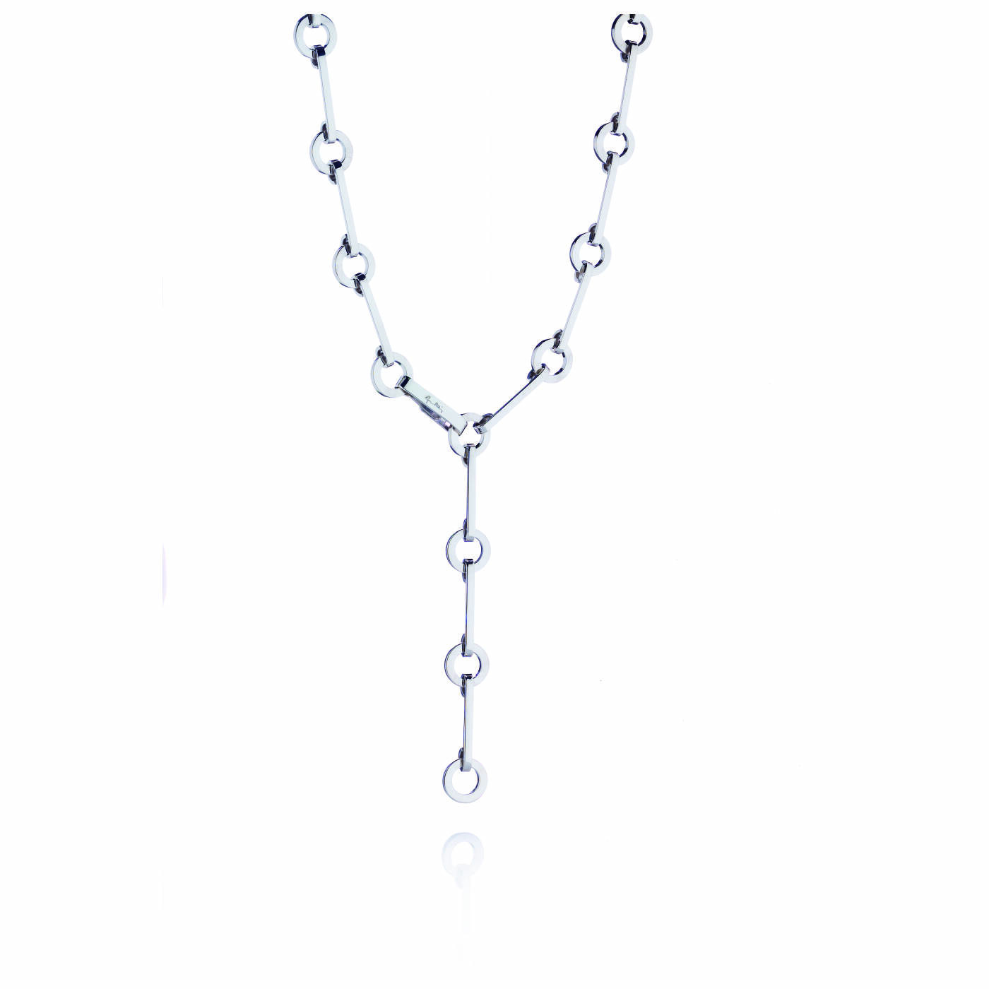 Ring Chain Halsband Silver