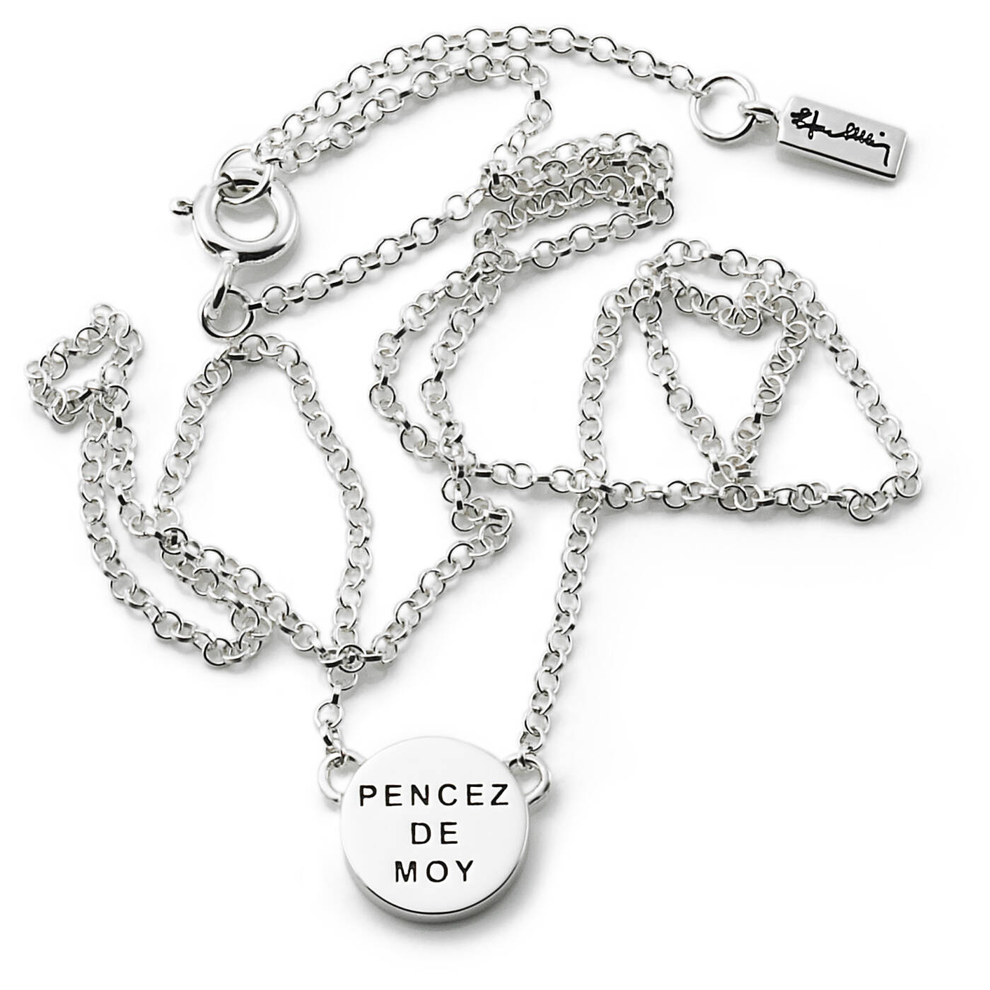 Mini Pencez De Moy Halsband Silver 42-45 cm