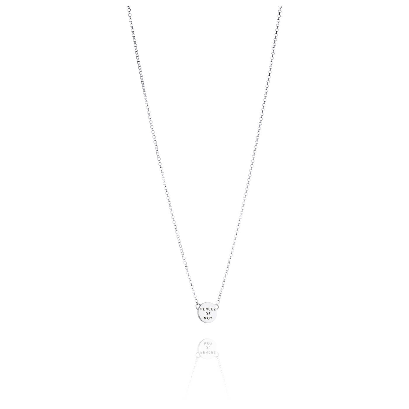Mini Pencez De Moy Halsband Silver 42-45 cm