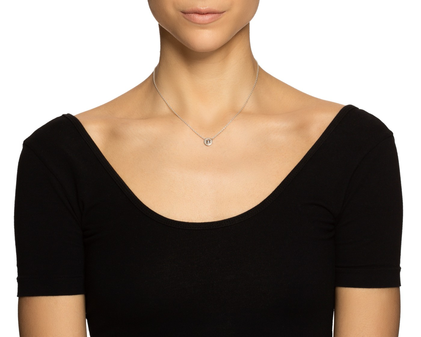 Mini Planet Halsband Silver 42-45 cm