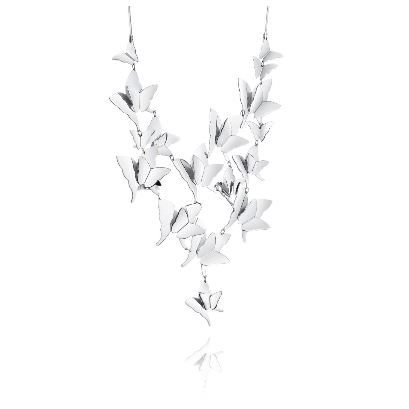 Miss Butterfly Heaven Collier Halsband Silver