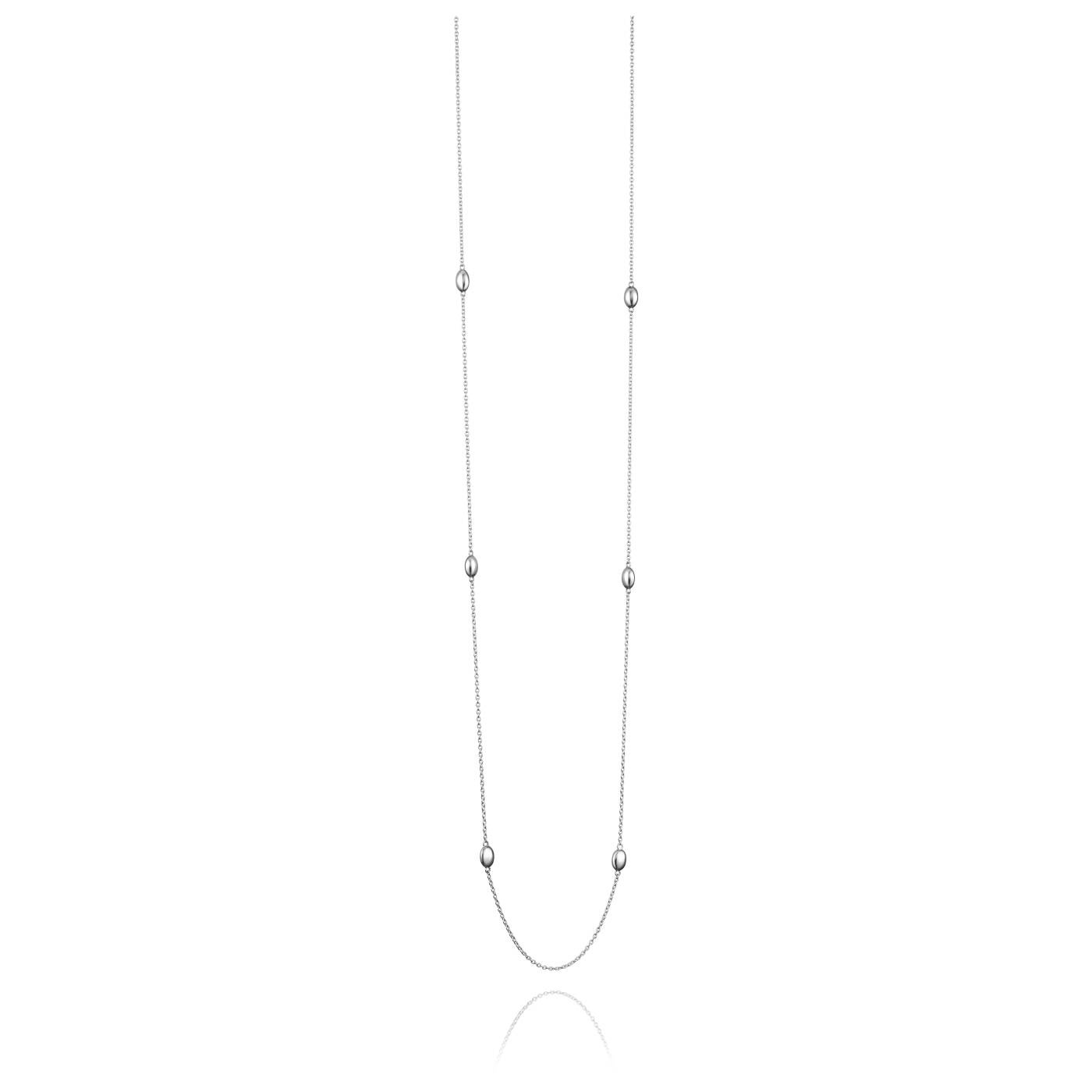 Love Bead Long - Silver Halsband Silver 85 cm