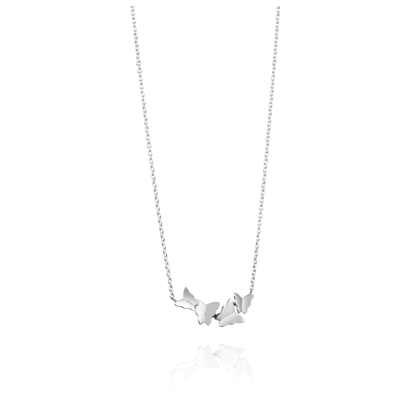 Little Miss Butterfly Air Halsband Silver