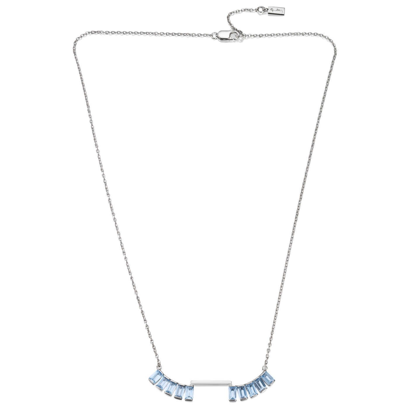 Pretty In Blue Halsband Silver