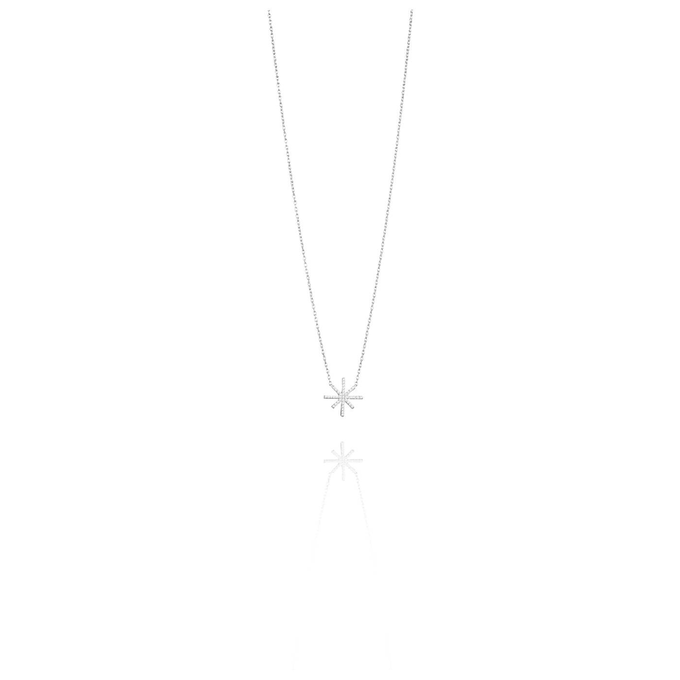 Beam & Stars Single Halsband Silver 42-45 cm